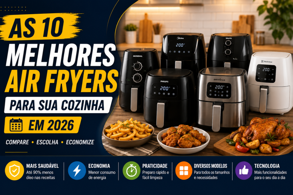 As 10 melhores Air Fryers de 2026